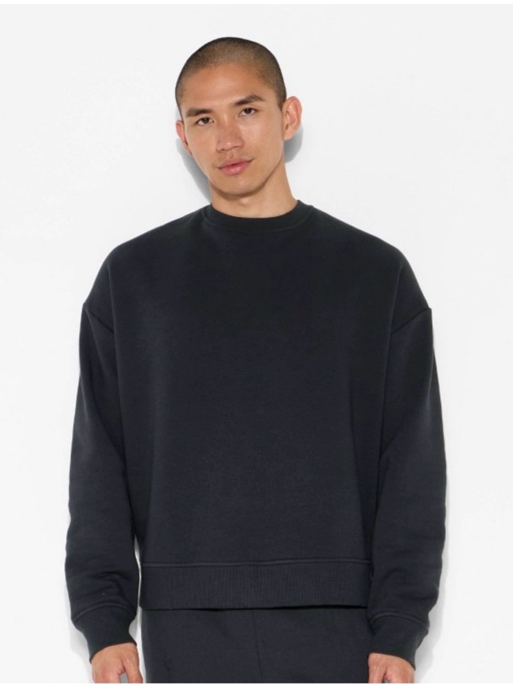 Men's Fleece Crewneck Sweatshirts Original Use- Hematite color  Size L